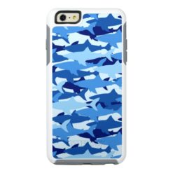 Blue Shark Pattern OtterBox iPhone 6/6s Plus Case