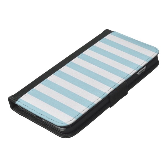 Blue Stripes iPhone 6/6s Plus Wallet Case