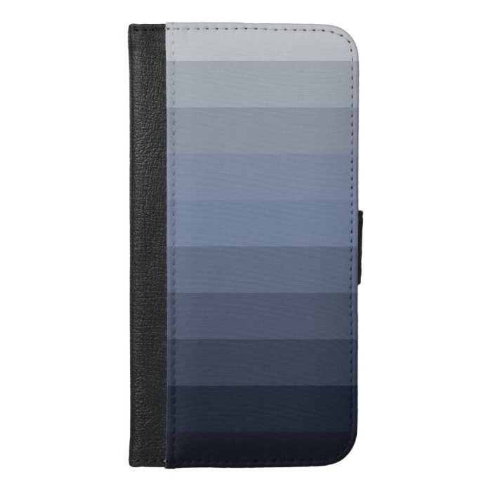 Blue gray color palette iPhone 6S plus wallet case