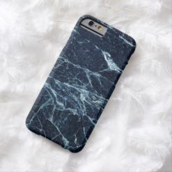 Blue modern marble pattern barely there iPhone 6 case