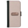 Blush Pink Faux Leather Rose Gold Nameplate iPhone 6/6s Wallet Case