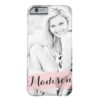 Blush Pink Watercolor Custom Photo Personalized Barely There iPhone 6 Case