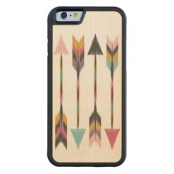 Bohemian Arrows Maple Wood iPhone 6 Case