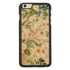 Boho Tropico Floral Wood iPhone Case