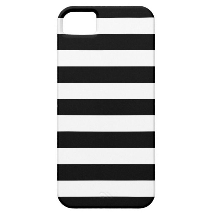 Bold Stripes Black and White iPhone 5/5S Case