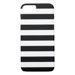 Bold Stripes Black and White iPhone 7 case