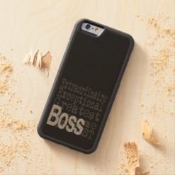 Boss Extraordinaire Carved Maple iPhone 6 Bumper Case