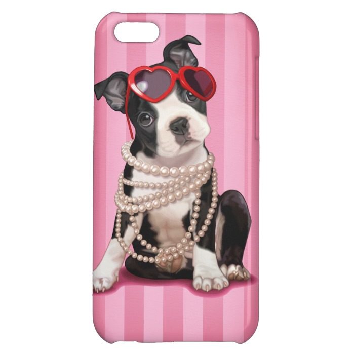Boston Terrier Puppy iPhone 5C Covers