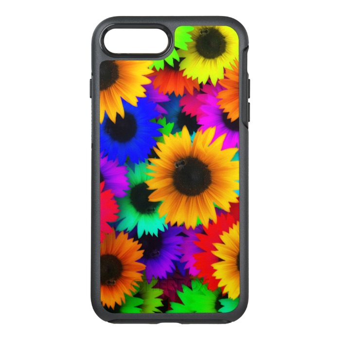 Bright Neon Sunflower Field OtterBox Symmetry iPhone 7 ...