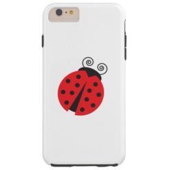 Bright Red Cartoon Ladybug Tough iPhone 6 Plus Case