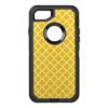 Bright Yellow Quatrefoil Pattern OtterBox Defender iPhone 7 Case