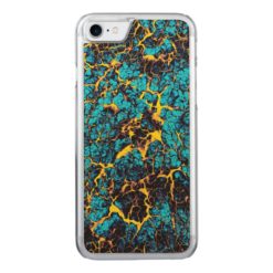 Brightly Colored Blue Purple Yellow Abstract Carved iPhone 7 Case