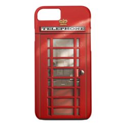 British City of London Red Phone Booth iPhone 7 iPhone 7 Case