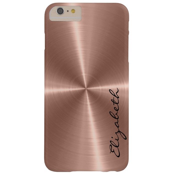 Bronze Stainless Steel Metal Look Barely There iPhone 6 Plus Case