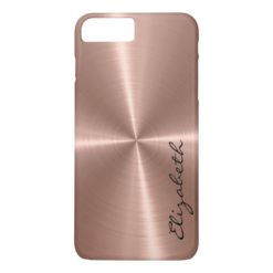 Bronze Stainless Steel Metal Look iPhone 7 Plus Case