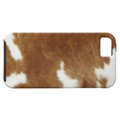 Brown Cowhide Print iPhone SE/5/5s Case