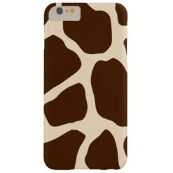 Brown Giraffe Print Barely There iPhone 6 Plus Case
