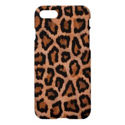 Brown Leopard Fur Case