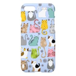 Bunch of Cute and Fun Cats Savvy iPhone 7 Case