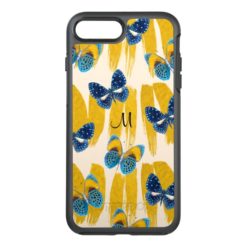 Butterflies on Gold Paint Otterbox OtterBox Symmetry iPhone 7 Plus Case