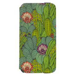 Cactus Flower Pattern iPhone 6/6s Wallet Case