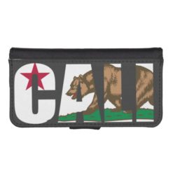 Cali California Flag Wallet Phone Case For iPhone SE/5/5s