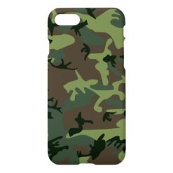 Camouflage Camo Green Brown Pattern iPhone 7 Case