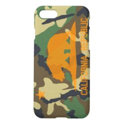Camouflage Hunter Orange California Republic Flag iPhone 7 Case