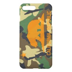 Camouflage Hunter Orange California Republic Flag iPhone 7 Plus Case