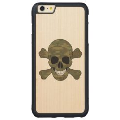 Camouflage Skull And Crossbones iPhone 6 Case
