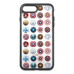Captain America 75th Anniversary Shield Pattern OtterBox Symmetry iPhone 7 Plus Case