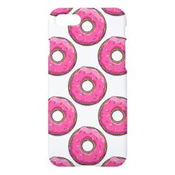 Cartoon Pink Donut With Sprinkles iPhone 7 Case