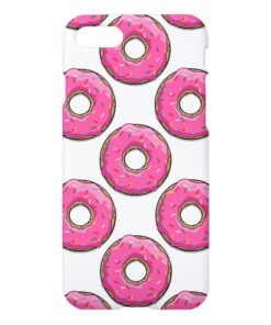 Cartoon Pink Donut With Sprinkles iPhone 7 Case