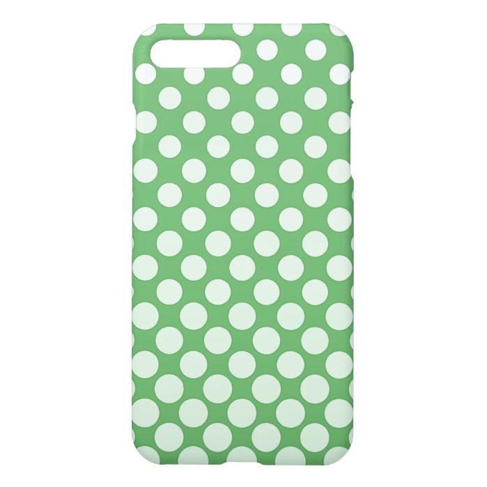 Cascading big to small white circles lime green iPhone 7 plus case