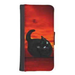 Cat iPhone 5/5S Wallet Case