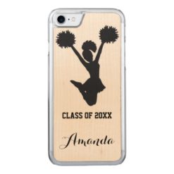 Cheerleader Graduating Class with Name Carved iPhone 7 Case