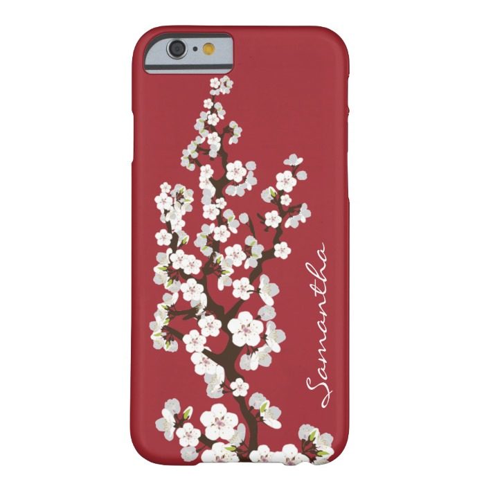Cherry Blossoms iPhone 6 Case (red)