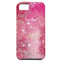 Cherry Heart Sparkle - Customize iPhone SE/5/5s Case
