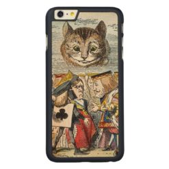 Cheshire Cat 1865 Carved Maple iPhone 6 Plus Slim Case