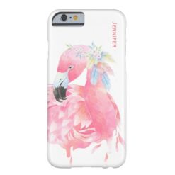 Chic Pink Flamingo Custom iPhone 6 Case