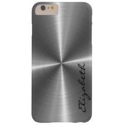 Chrome Stainless Steel Metal Look Barely There iPhone 6 Plus Case