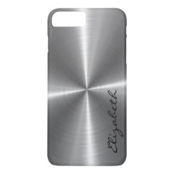 Chrome Stainless Steel Metal Look iPhone 7 Plus Case