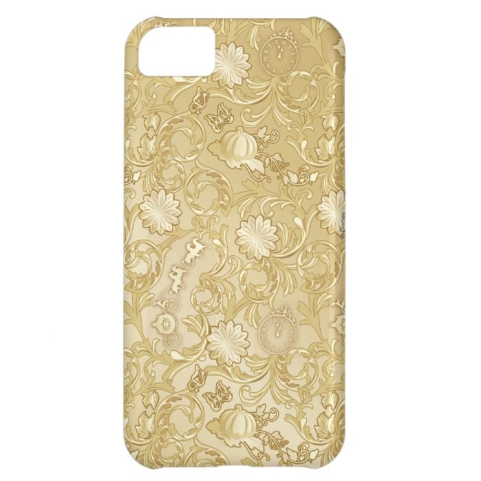 Cinderella Ornate Golden Pattern iPhone 5C Cover