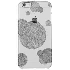 Circle Stripes Clear iPhone 6 Plus Case