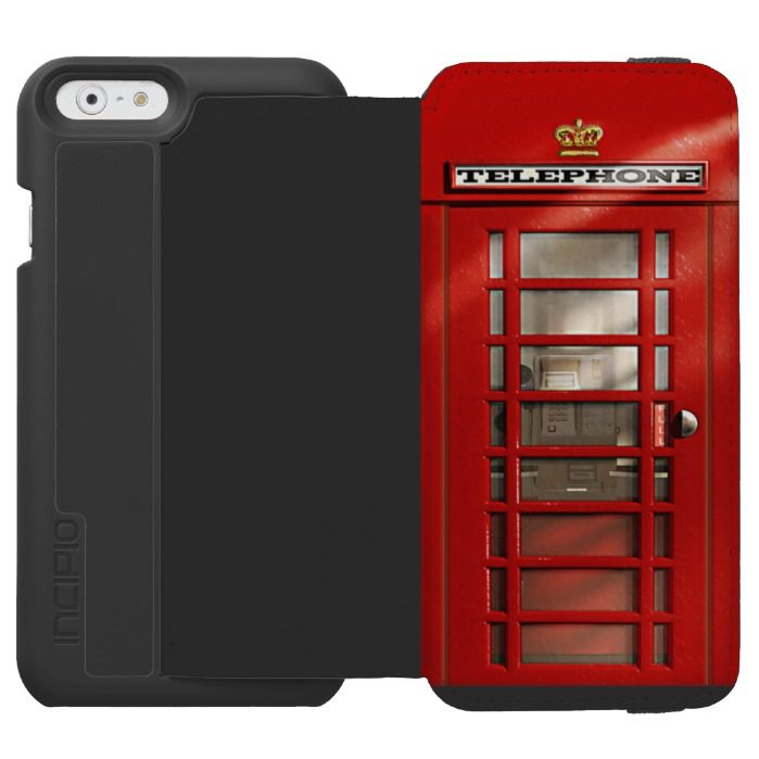Classic British Red Telephone Box iPhone 6/6s Wallet Case