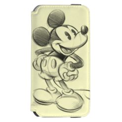 Classic Mickey | Sketch iPhone 6/6s Wallet Case