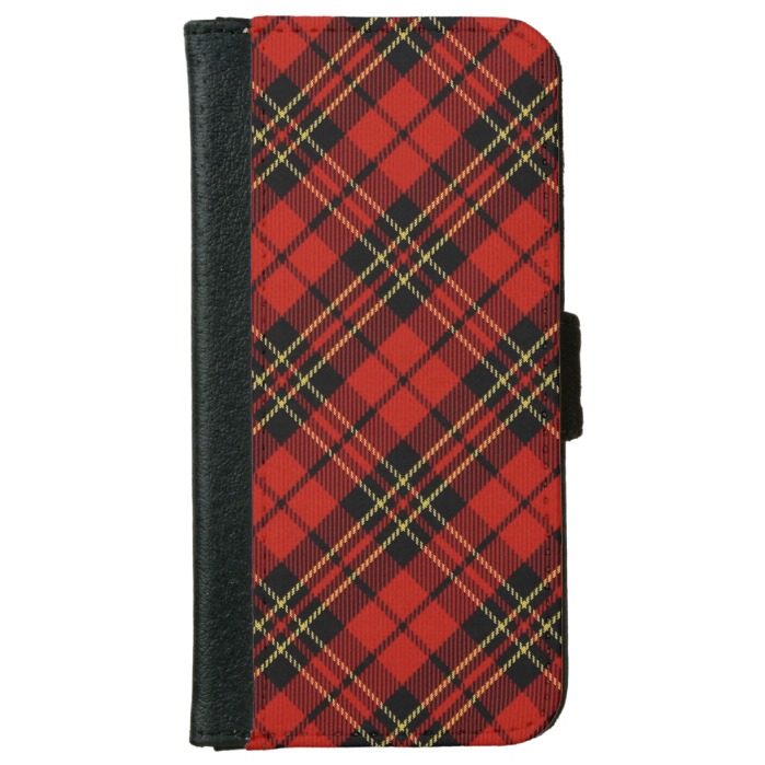 Classic Red Tartan iPhone 6/6S Wallet Case