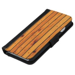 Classic wooden sailboat shipdeck iPhone 6/6s wallet case