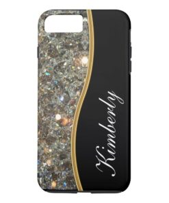 Classy Bling Monogram Style iPhone 7 Plus Case