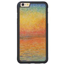 Claude Monet Sunset In Venice Impressionist Art Carved Maple iPhone 6 Plus Bumper Case
